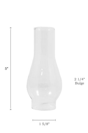 Oil Lamp Chimney #1 - 1 5/8" x 5"