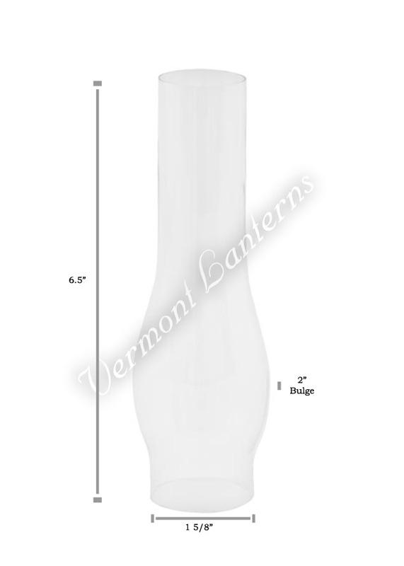Oil Lamp Chimney #2 - 1 5/8" x 6 1/2"