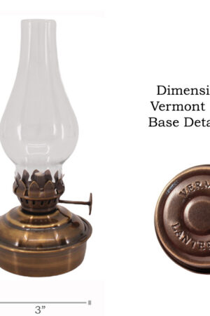 Oil Lamps - Antique Brass Mini - 6.5"