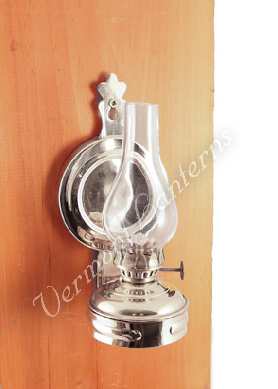 Chrome Oil Lamps - Nickel Mini Wall Lamp 6.5"