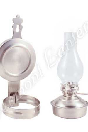 Oil Lamps - Pewter Mini Wall Lamp 6.5"