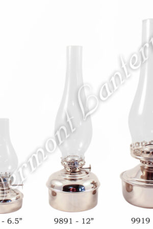 Oil Lanterns - Chrome Nickel Plated Brass Mini XL 7"