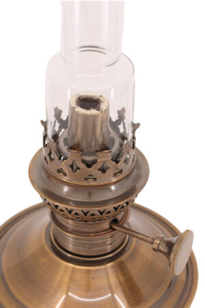 Antique "Mansfield" Center Draft Oil Lamp 14"