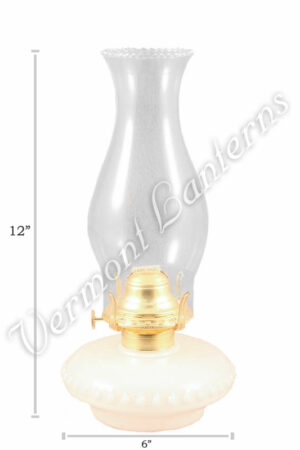 Hurricane Oil Lamps - Opal Glass w/Brass Wall Bracket
