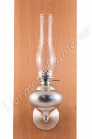 Wall Oil Lamp - Pewter "Sterling" 11"