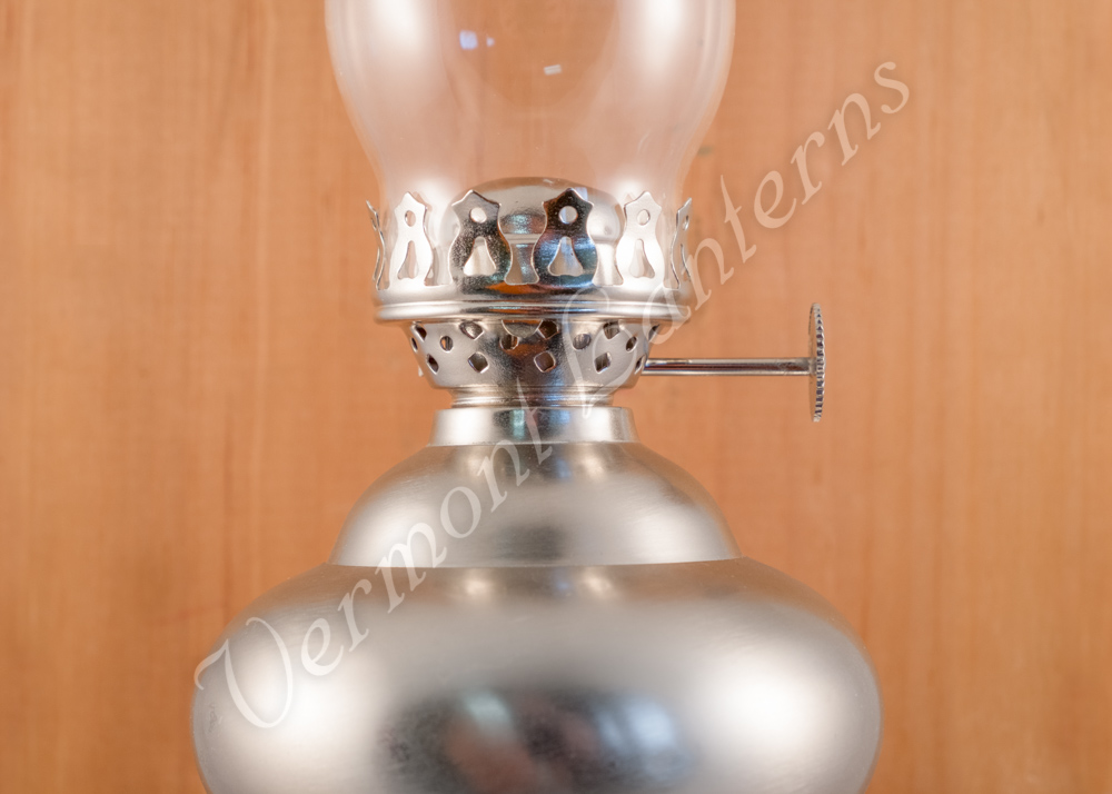 Wall Oil Lamp - Pewter "Sterling" 11"