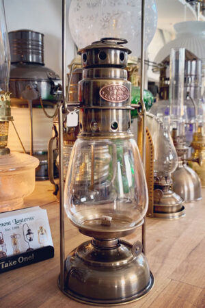 Oil Lanterns - Antique Brass Mini Patio Hurricane 9"