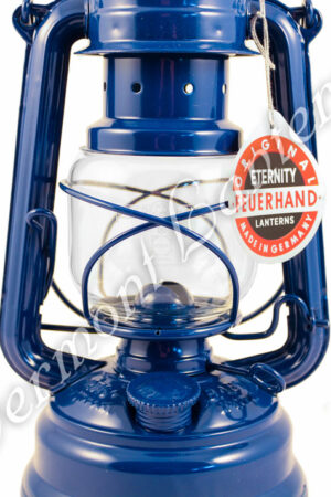 Feuerhand Hurricane Lantern German Made - Blue