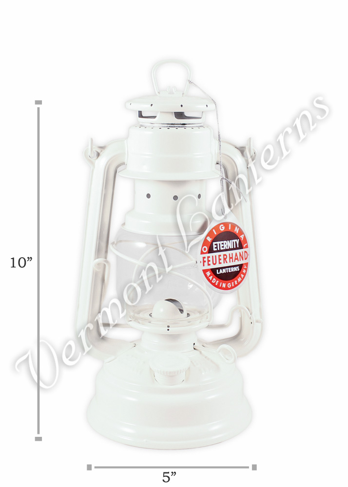 Feuerhand Hurricane Lantern German Made - White