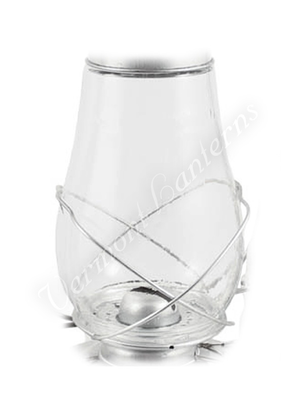 Replacement Globe Galvanized Hurricane Lantern 15"