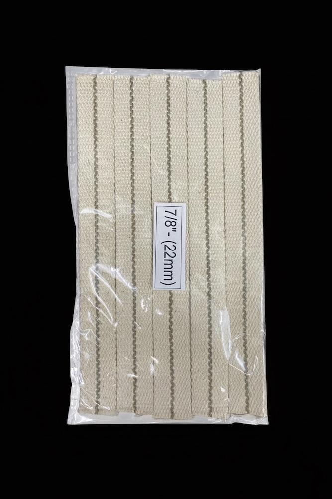7/8" Flat Cotton Wick Set