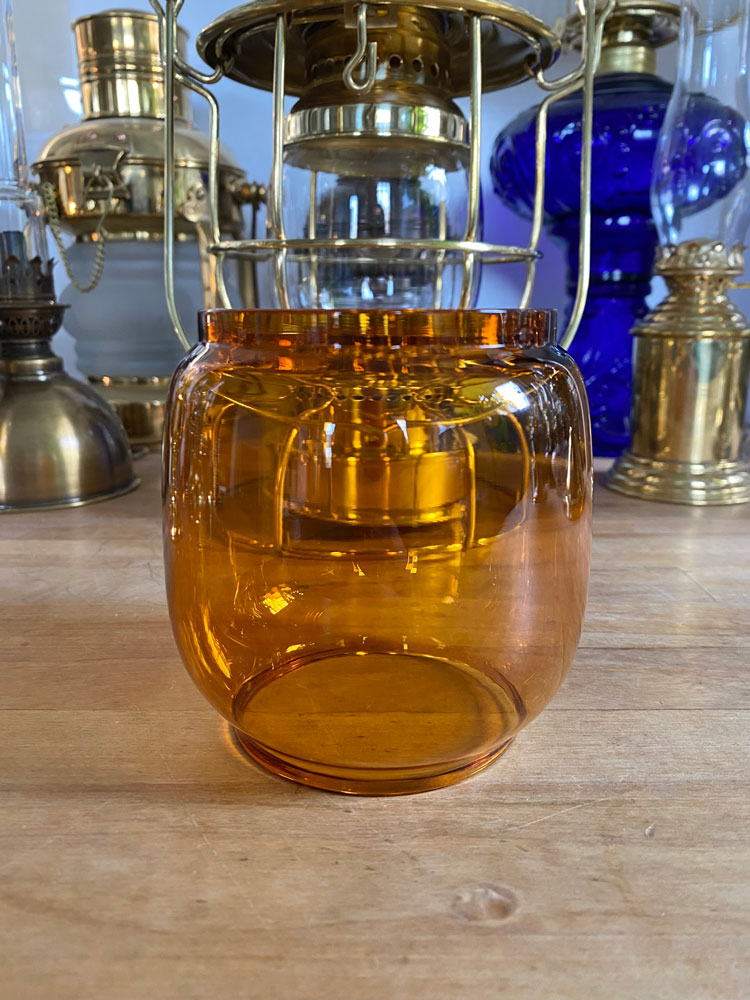 Amber Replacement Globe - Railroad Lantern 12"