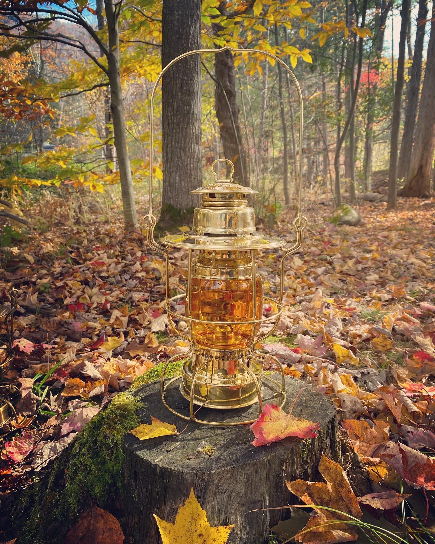 Brass Railroad Oil Lamp