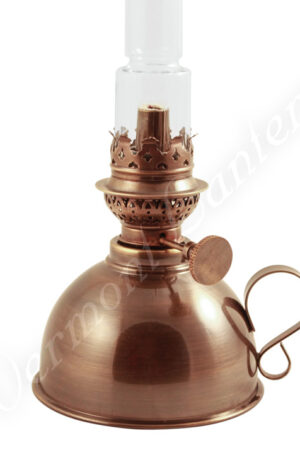 "Lincoln" Swedish Style Center Draft Oil Lamp Antique - 11"