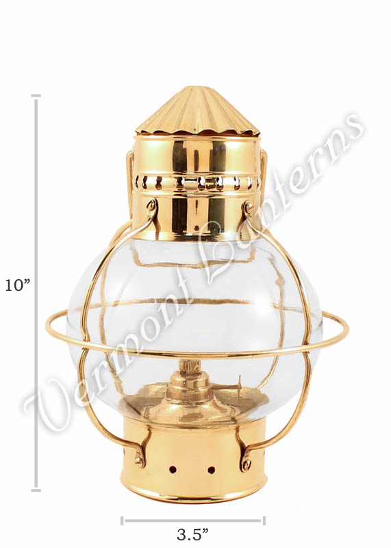 Nautical Oil Lamps - Brass Onion Lantern 10"