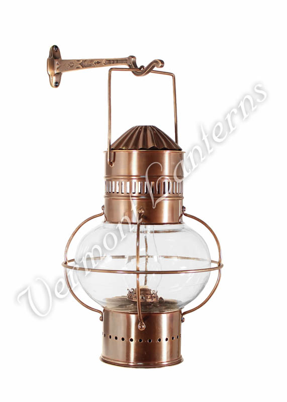 Nautical Oil Lamps - Brass Onion Lantern 14"
