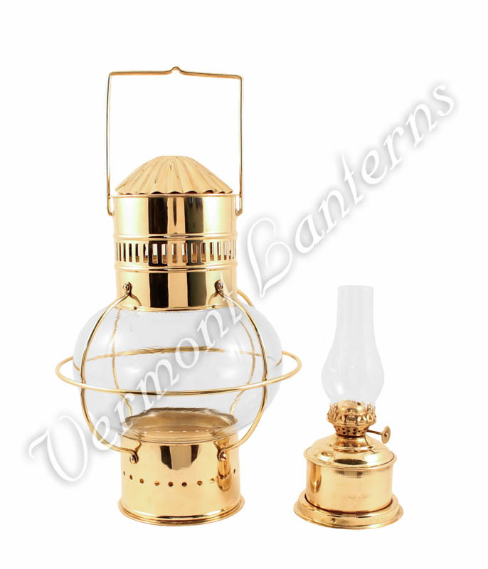 Nautical Oil Lamps - Brass Onion Lantern 14"