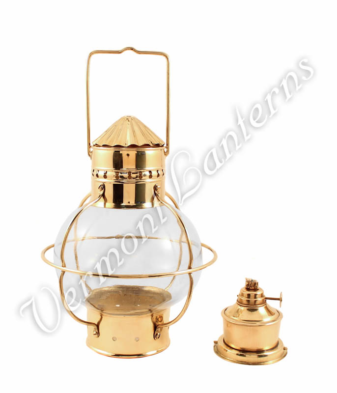 Nautical Oil Lamps - Brass Onion Lantern 10"