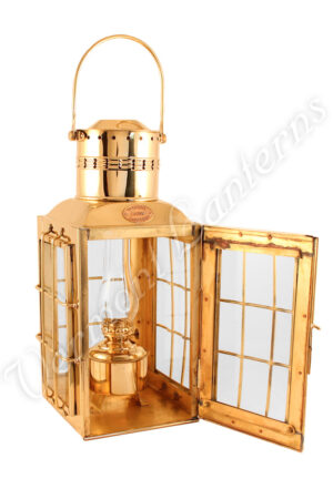 Ship Lantern - Brass Chiefs Oil Lamp - 15"