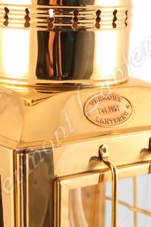 Electric Lantern - Ship Lantern Brass Chiefs Lamp - 15"