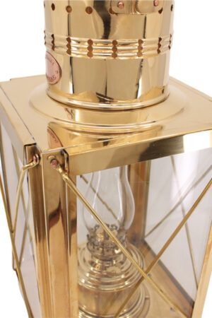 Cargo Lantern - Brass Oil Lamp 15"