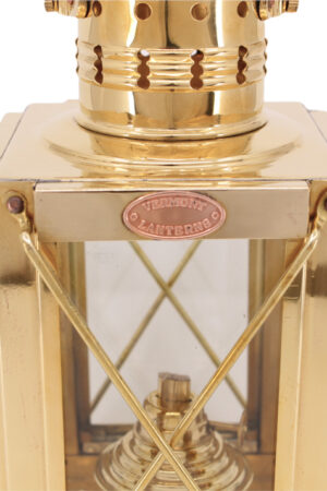Cargo Lantern - Brass Oil Lamp 10"
