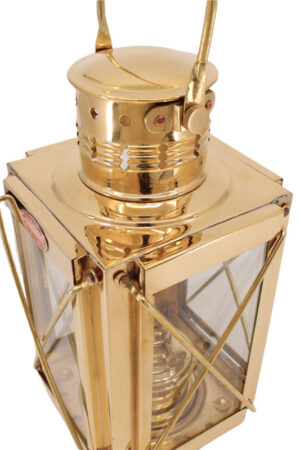 Cargo Lantern - Brass Oil Lamp 10"
