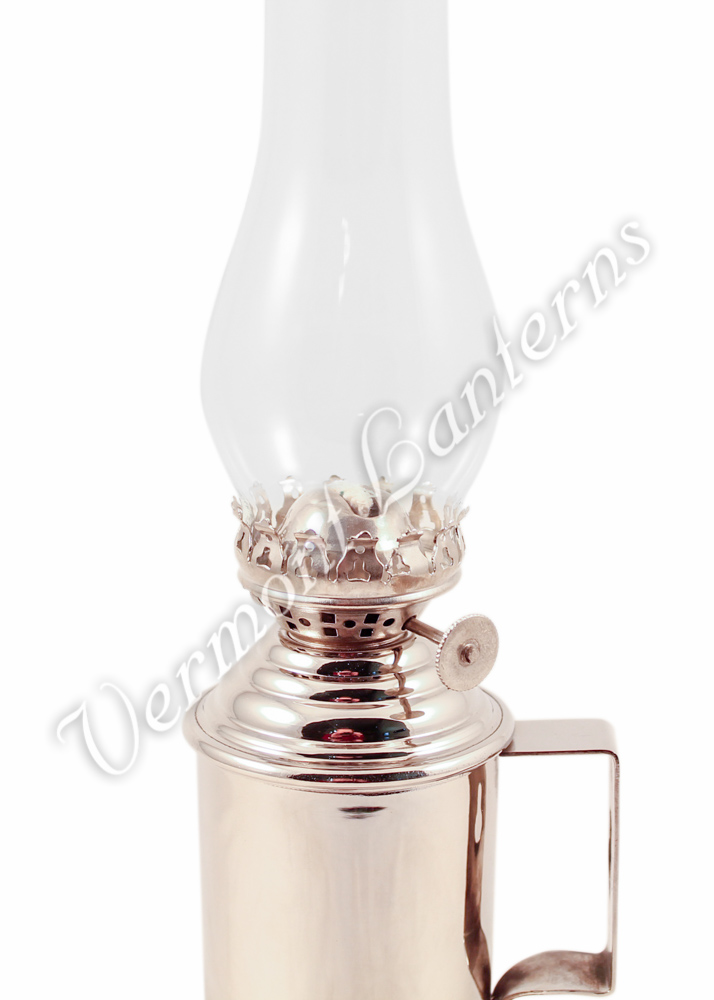Chrome Nickel Plated Brass Tavern Mug Lamp - 13.5"