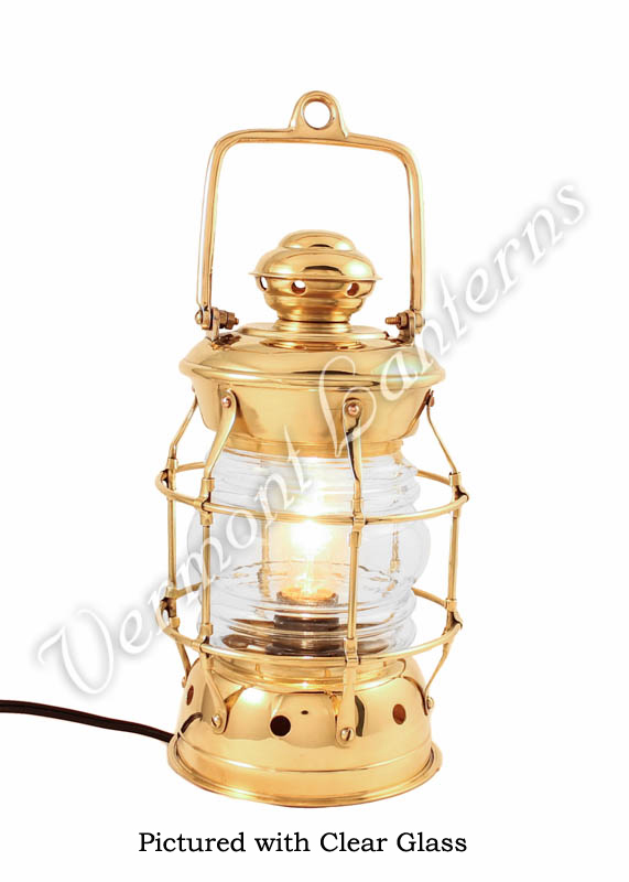 Electric Lanterns - Nautical Lanterns Brass Nelson - 10.5"