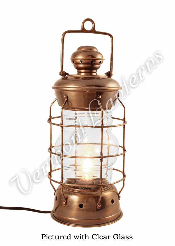 Electric Lanterns - Nautical Lanterns Antique Brass Nelson - 15.5"