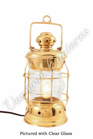 Electric Lanterns - Nautical Lanterns Brass Nelson - 13.5"