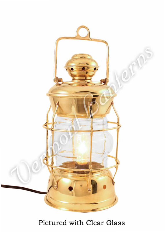 Electric Lanterns - Nautical Lanterns Brass Nelson - 13.5"