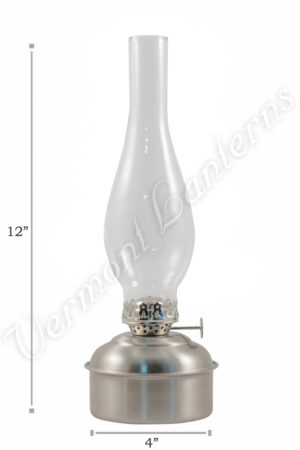 Oil Lamps - Pewter "Dorset" Wall Lamp 12"