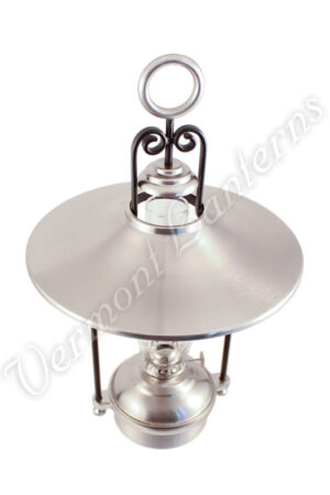 Hanging Oil Lamps - Pewter "Dorset" 14" w/shade