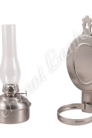 Oil Lamps - Pewter "Dorset" Wall Lamp 10"