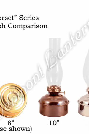 Oil Lamps Brass "Dorset" Table Lamp - 8"