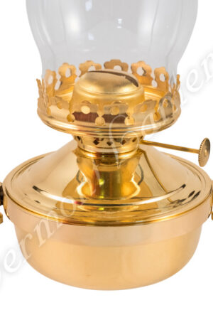 "Mansfield" Saloon Hanging Lamp - Brass 21" w/shade