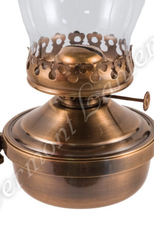 "Mansfield" Saloon Hanging Lamp - Antique Brass 21" w/shade