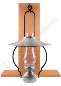 9919PWT-HL "Mansfield" Saloon Hanging Lamp - Pewter 21" w/shade