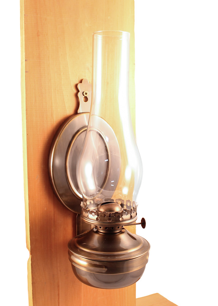 Wall Lantern - Large Antique Brass "Mansfield" 14"