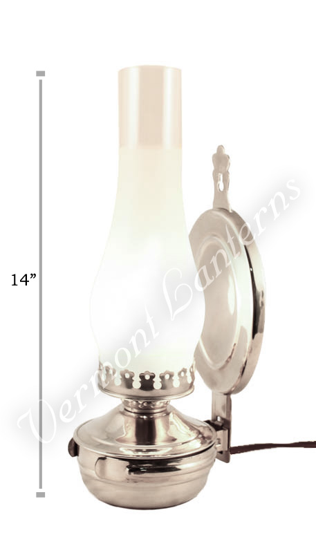 Electric Wall Lantern - Large Pewter "Mansfield" - 14"