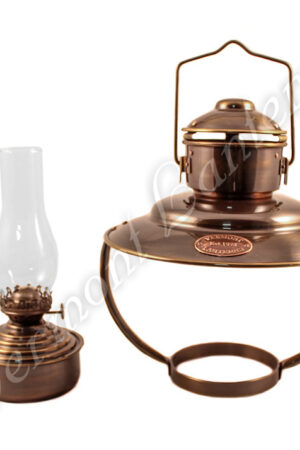 Nautical Lantern - Antique Trawler Cabin Lamp - 10"
