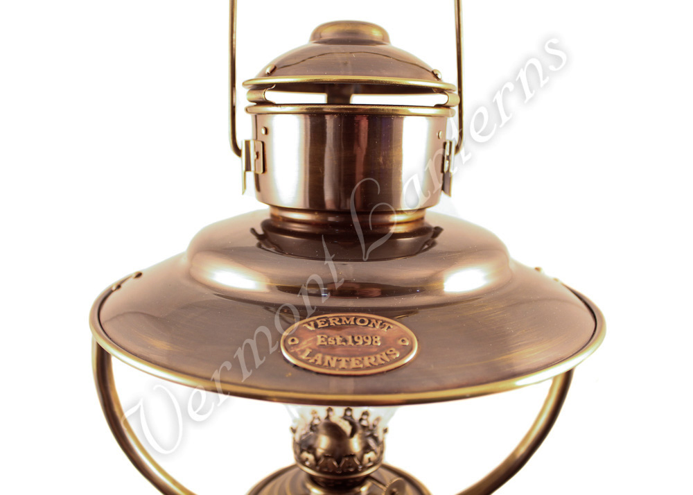 Nautical Lantern - Antique Trawler Cabin Lamp - 10"