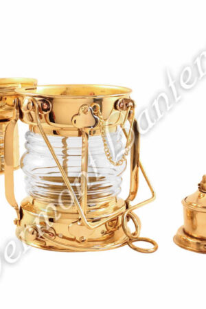 Ships Lanterns - Brass Anchor Lamp - 10"