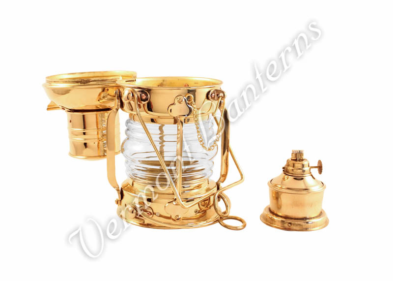 Ships Lanterns - Brass Anchor Lamp - 10"