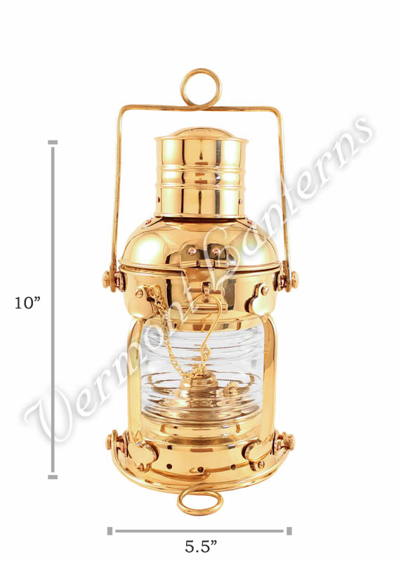 Ships Lanterns - Brass Anchor Lamp - 10"