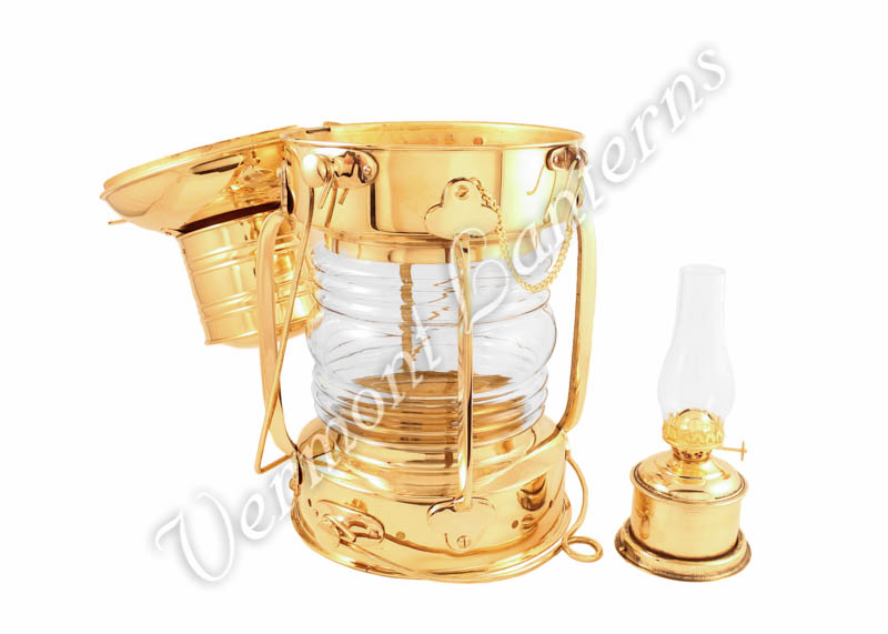 Ships Lanterns - Brass Anchor Lamp - 19"
