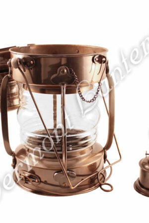 Ships Lanterns - Antique Brass Anchor Lamp - 19"