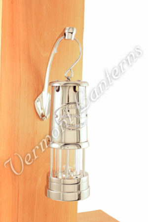 Chrome Plated Brass Miners Lamp - 9"