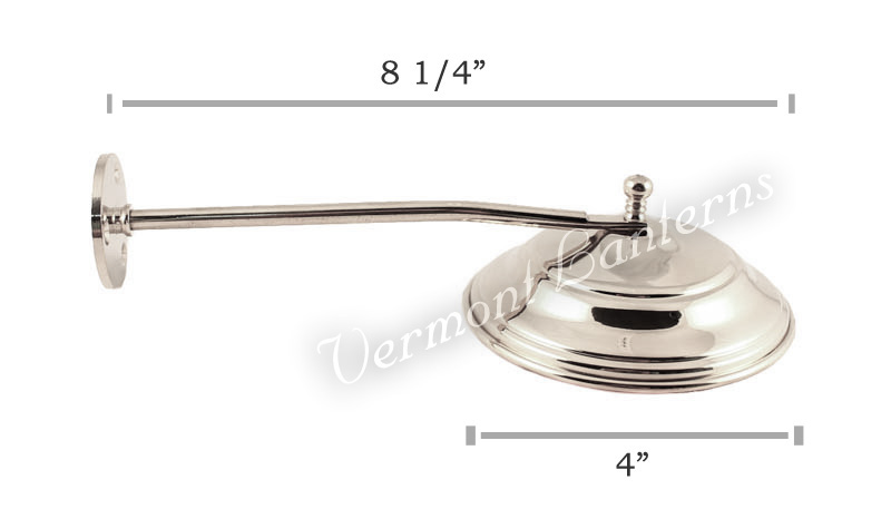 Wall Lantern Smoke Bell Nickel - 9947